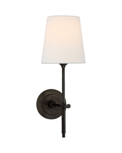Visual Comfort Bryant Sconce Bronze/Linen