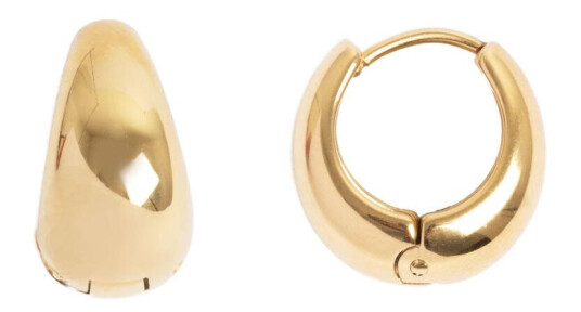 Tone Damli by A&C Embrace Me hoops i forgylt stål
