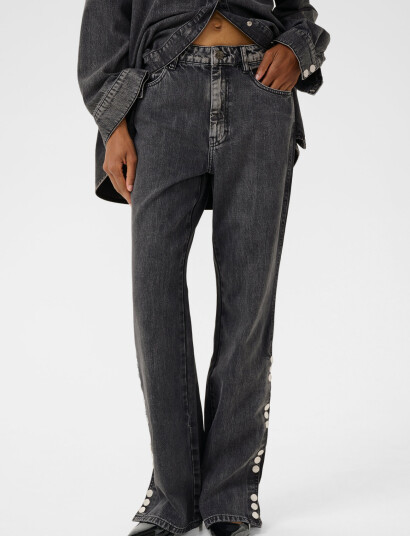 Gestuz Zuvagz Hw Straight Jeans - Grey - 26