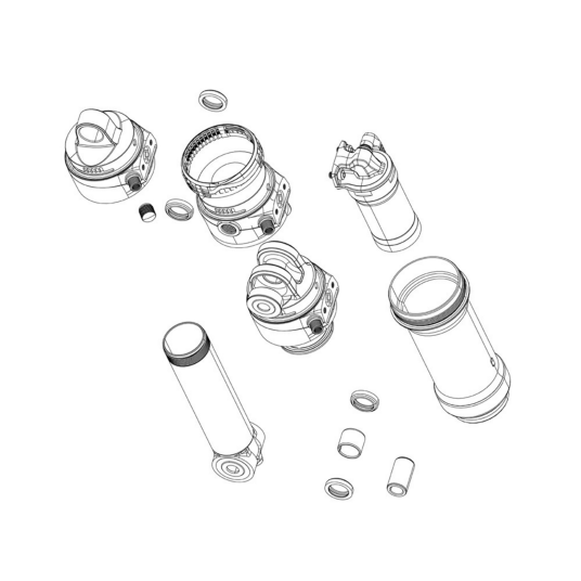Rock Shox Rear Shock Tune Assembly Super Deluxe Air C Generation 2023+