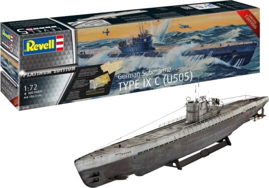 Revell Type IX C Tysk Ubåt Byggesett 1:72