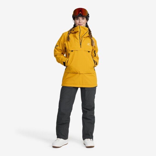 Halo 2L Insulated Ski Anorak Dame Golden Yellow Storrelse:S Skalljakke Turjakke & Vindjakke