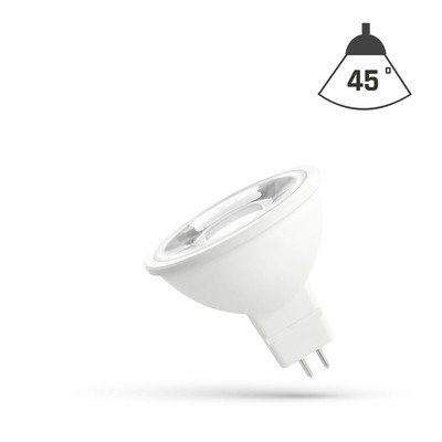 Spectrum LED pære 45° - 6W, 12V, MR16 / GU5,3 - Dimbar : Ikke dimbar, Kulør : Varm Spectrum LED pære 45° - 6W, 12V, MR16 / GU5,3 - Dimbar : Ikke dimbar, Kulør : Varm