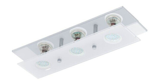 EGLO ARBORIO wall / ceiling light white clear
