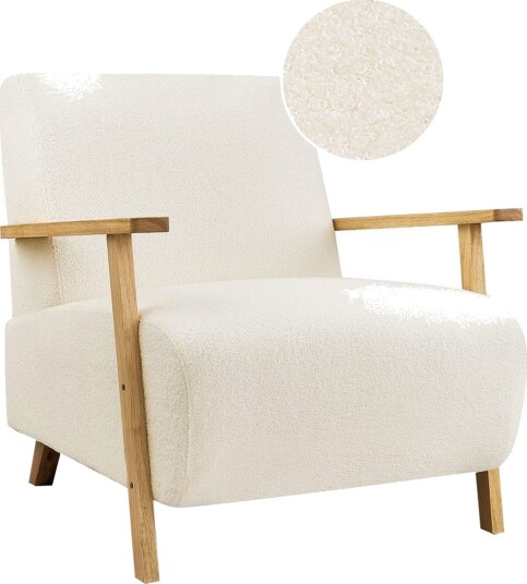 Lenestol Lesja Beige lyst tre/Bouclé