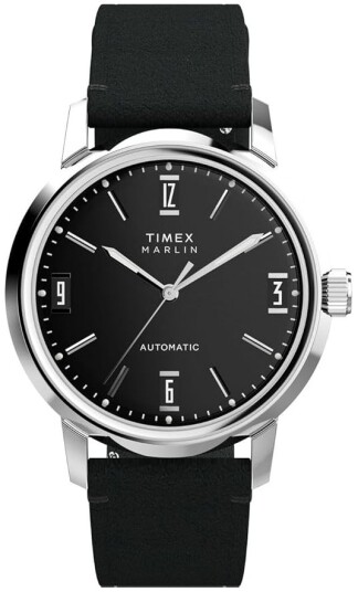 Timex Herreklokke TW2W59700 Marlin Sort/Lær Ø40 mm