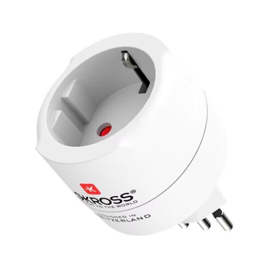 SKross Europa til Sveits, Italia og Brasil reiseadapter 3310226 SKross Europa til Sveits, Italia og Brasil reiseadapter 3310226