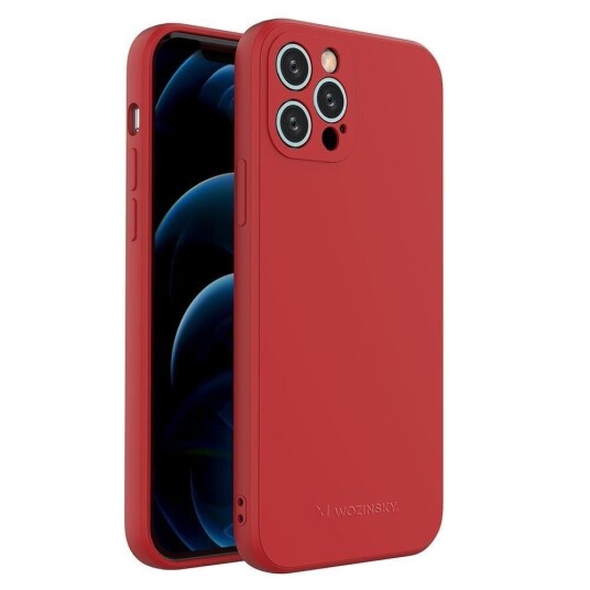 Wozinsky iPhone 13 Pro Wozinsky Color Case Silikondeksel - Rød