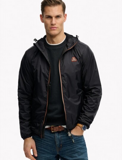 Superdry Essential Tri Windbreaker Jkt Black XL