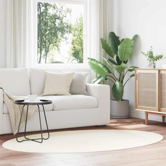 Teppe Krem 140 x 200 cm Polyester Teppe Krem 140 x 200 cm Polyester