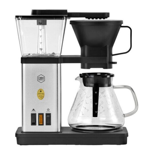 OBH Nordica   Rosa sløyfe Blooming kaffetrakter 1,25L sølv/brystmøsnter