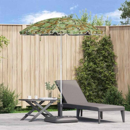 Strandparasoll med Aluminiumpole Kamuflasje 240 cm