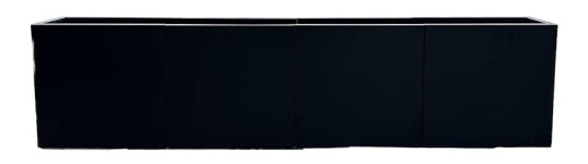 Blomsterkasse Recal Svart 228x57x55