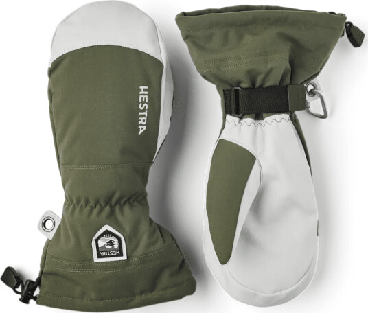 Hestra Army Leather Heli Ski Mitt 6, Olive
