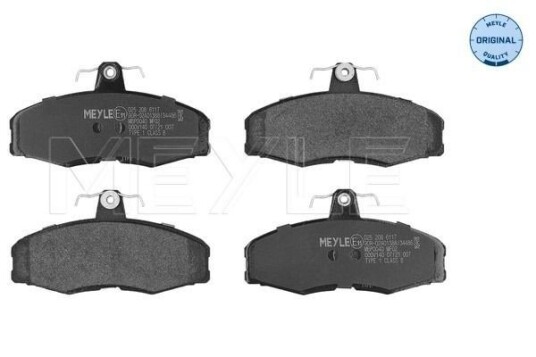Bremseklosser MEYLE 025 208 6117 Bremseklosser MEYLE 025 208 6117