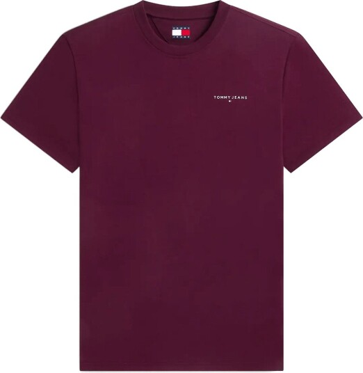 Tommy Jeans Tjm Slim Linear Chest Tee Ext Burgundy XXL