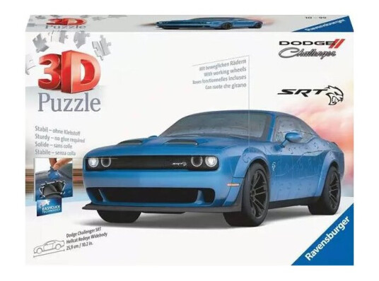 Ravensburger 3D Puzzle - Dodge Challenger Widebody - Hellcat Redeye 108pc