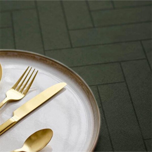 Södahl Tiles damask duk 140x270 cm forest green