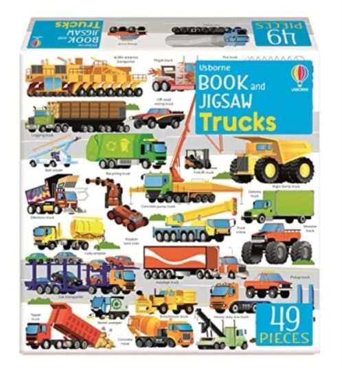 Usborne Book And Jigsaw Trucks Av Sam Smith