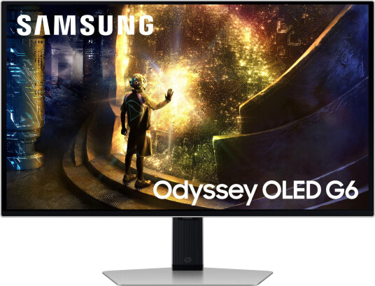 Samsung Odyssey G6 27" QHD OLED Gaming Monitor 240Hz Sølv Samsung Odyssey G6 27" QHD OLED Gaming Monitor 240Hz Sølv