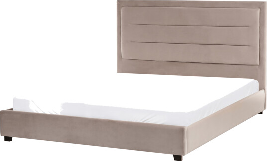 Dobbeltseng med lamellramme Rouen 160x200 cm Taupe