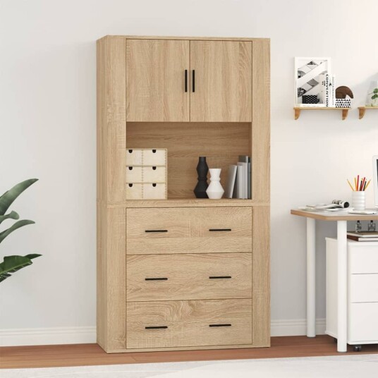 Highboard sonoma eik konstruert tre 8720845823153 Highboard sonoma eik konstruert tre 8720845823153