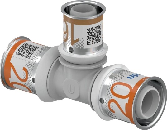 Uponor S-press Ppsu Kompositt T-rør 20-16-20mm