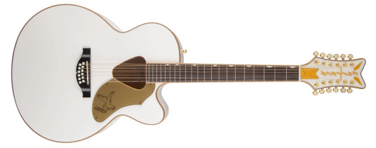 Gretsch G5022cwfe-12 Rancher Falcon Jumbo 12-Str, Fishman Pickup, Hvit Gretsch G5022cwfe-12 Rancher Falcon Jumbo 12-Str, Fishman Pickup, Hvit