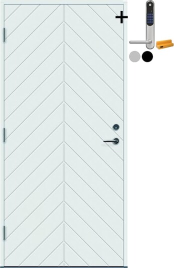 Ytterdør Bygg1 Gol med Yale Doorman Classic Home Ytterdør Bygg1 Gol med Yale Doorman Classic Home