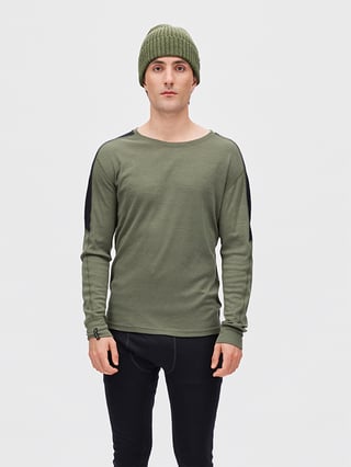 Twentyfour Aurora Merino Long Sleeve Topp Grønn XXXL