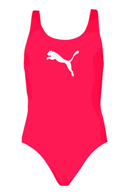 Puma Swim Girls Racerback Swimsuit badedrakt junior Red 140
