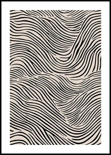 Flowing Lines Art Plakat Plakat / 40x50cm Flowing Lines Art Plakat Plakat / 40x50cm