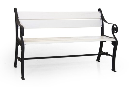 Brafab Köpenhamn 2 seter sofa Hvit/svart 129 x 61 cm Hvit