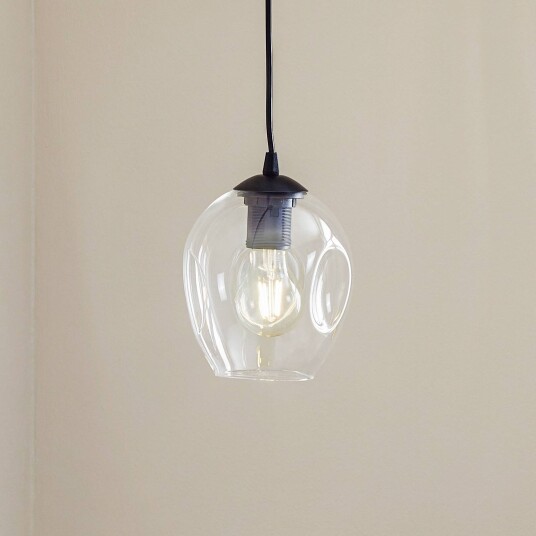 EMIBIG LIGHTING Starla pendellampe 1 lyskilde klar glass-skjerm