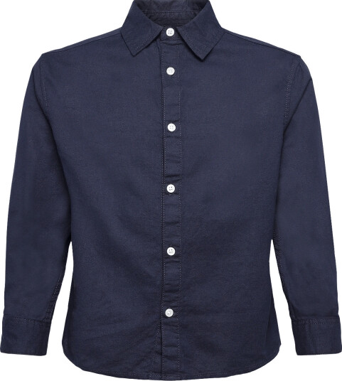 Mango Cotton Piqué Shirt Navy 122