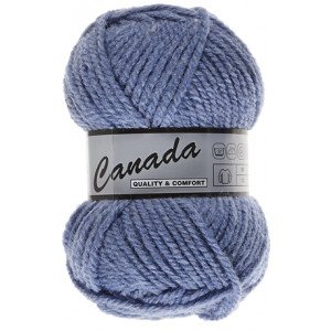 Lammy Canada Garn Unicolor 352 Støvet Mørk Blå