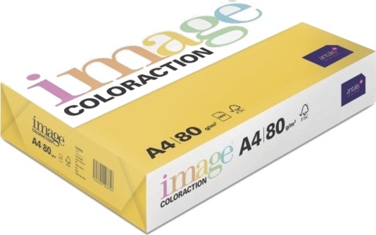 Image Coloraction Hawai/Pale Gold Kopipapir Træfri Ecf 80G/M2 210Mm X 297Mm A4 Smal Bane Pak