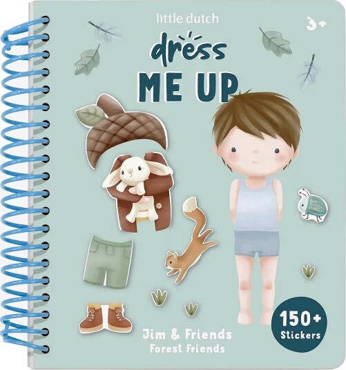 Little Dutch Dress Up Book - Forest Friends - BLUE - One Size