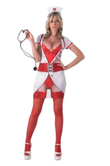 Naughty Nurse Foto T-Shirt Naughty Nurse Foto T-Shirt