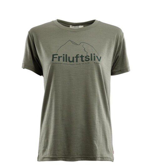 Aclima LightWool Classic Tee Friluftsliv W's Ranger Green M