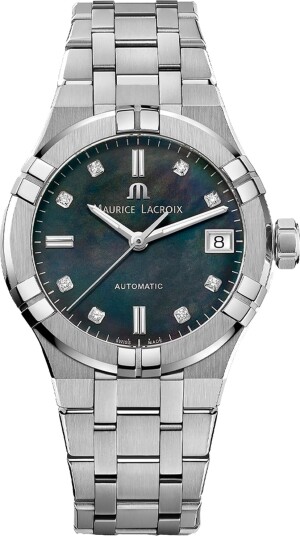 Maurice Lacroix Dameklokke AI6006 SS002 370 1 Aikon Blå/Stål Ø35 mm