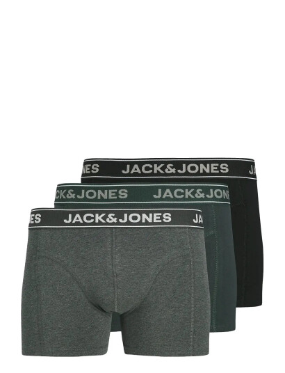 Jack & Jones Jacblack Friday Trunks 3 Pack - Grey - L Jack & Jones Jacblack Friday Trunks 3 Pack - Grey - L