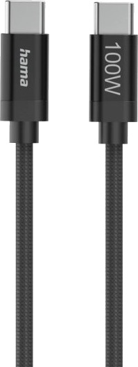 Hama Fabric 1,5 M Usb C Usb C Usb 2.0 0,48 Gbit/S Svart