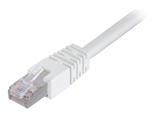 Deltaco Cat6 Koblingskabel 0.5m RJ-45 Hvit - FTP