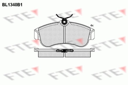 Bremseklosser FTE 9010131 Bremseklosser FTE 9010131