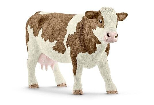 Schleich Simmental Kjøttku Figur i Plast