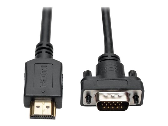 TRIPP LITE HDMI to VGA Active Adapter Converter Cable Low Profile HD15 M/M 1080p 3ft 3' - adapterkabel - HDMI / VGA - 91.4 cm