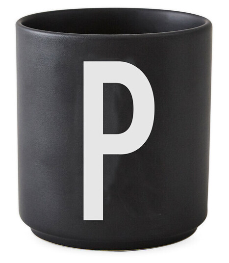 Design Letters kopp svart P
