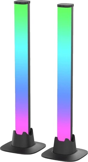 Mecharite Flow RGB LED Bordlampe ??? 30???cm fjernkontroll ??? Svart