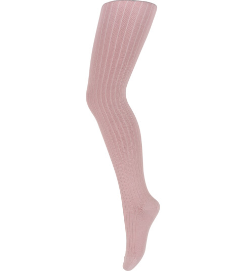 MP Strømpebukser - Bambus/Ull - Rib - Lenox - Wood Rose - MP - 60 - Strømpebukser - Rosa